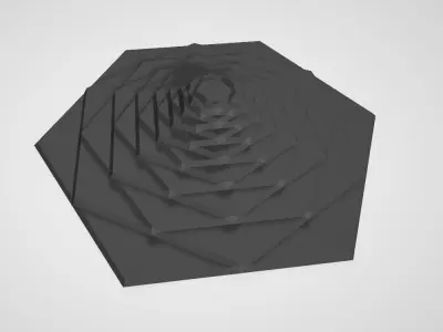 Hexagon Decoration Piece 3D print model