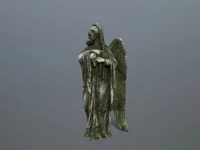 Angel Statue 2 Low-poly 3D model