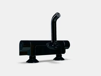VALLAMOSSE Thermostatic bath-shower mixer Low-poly 3D model