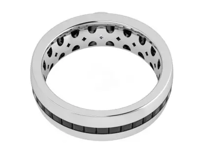 Round Bezel Band Ring 4413 3D print model