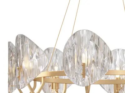 Stylish pendant chandelier 3D model
