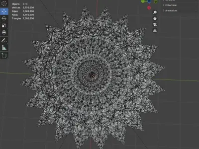 religion kaleidoscope decorative accessories 3D model