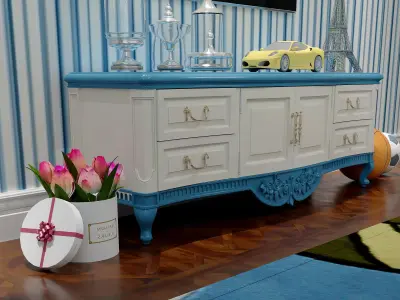 European style children room 3D Model 3D model