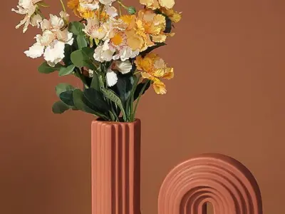 wave vase 3D print model