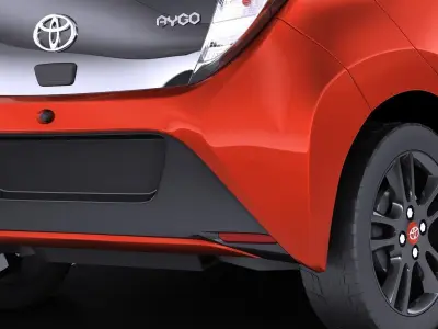 Toyota Aygo 2018 VRAY 3D model