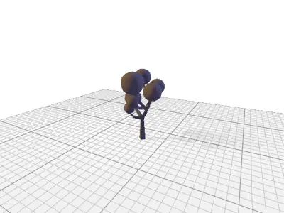 simple poly Tree Low-poly 3D model