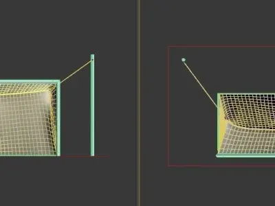 SPORT---SOCCER---Goal frame 3D model