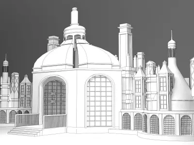 Carnival entry gate 3D model