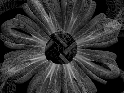 Wall decor flowers with leaves for milling CNC machines  3D print model