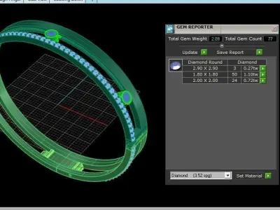 Messika bracelet 1 3D print model