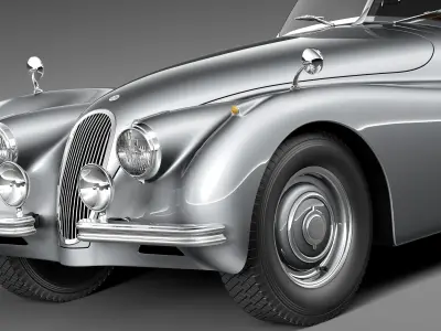 Jaguar XK120 Roadster 1948 1954 3D model