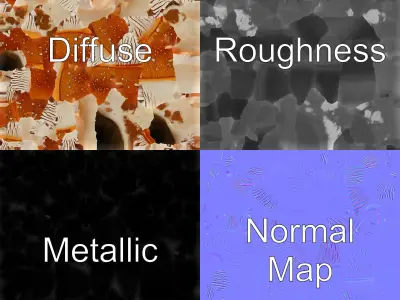 Chanterelle Dewy Mushroom Model Pack Low-poly 3D model