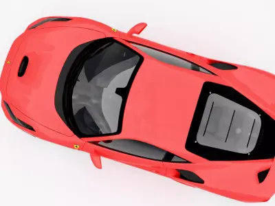 Ferrari F8 Tributo 2020 Low-poly 3D model purchase