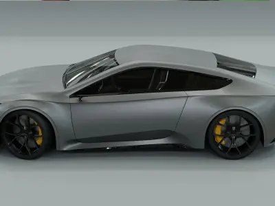 Generic 2 door V8 Sports Car 3D model