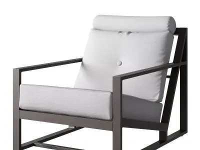 OVE Melbourne 3pcs Patio Armchair 3D model