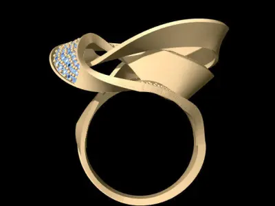 Meander Ring 3D print model