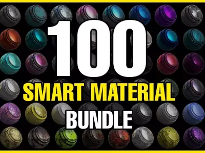 100 Professional High Quality Metal Smart Materials BUNDLE Texture