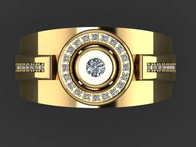 Men ring 3D print model get