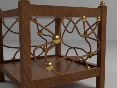 Unique Table Free low-poly 3D model