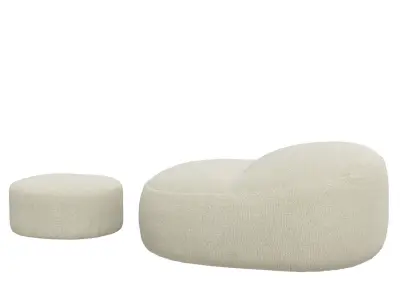 Friz e Frizzino Ivano Redaelli round pouf 3D model