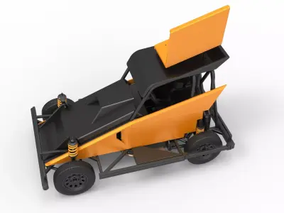 New Zealand Ministock car Version 2 Scale 1 to 25 3D print model