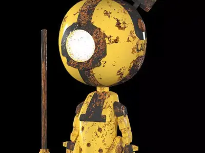 Little Bot Bunny 3D model