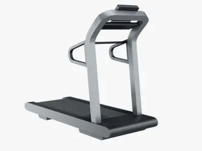 Running Machine - Treadmill Low-poly 3D model