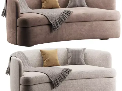 Tor Sofa With Cushion 3D model