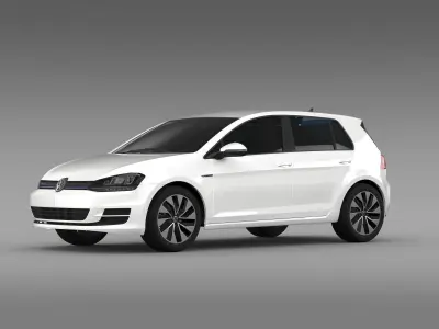VW Golf BlueMotion Concept Typ 5G 2012 3D model