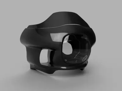Harley-Davidson 1984 FXST Inspired Fairing 3D print model