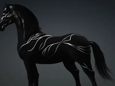 Horse-B4 3D model