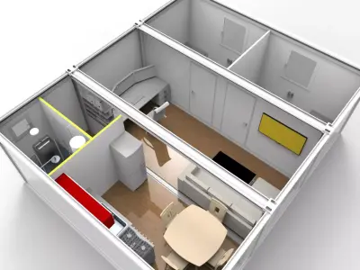 Container home 3D model