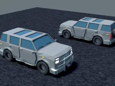 Jeep cra Low-Poly Free low-poly 3D model purchase