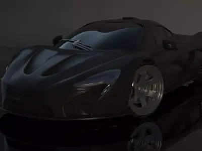 Maclaren car 3d model  Low-poly 3D model