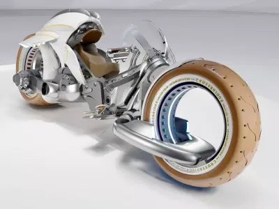Futuristic Motorcycle 3D model by Alpha92