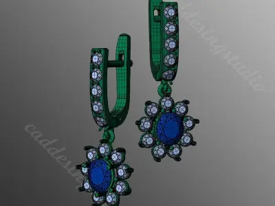 akr 3 Earrings 3D print  3D print model