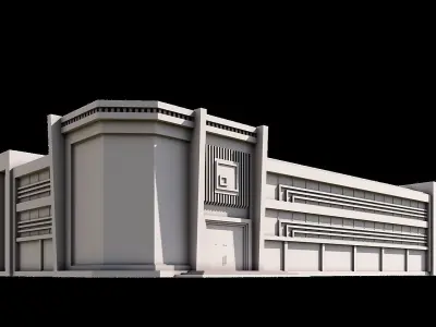 10 Contemporary Building 3D model