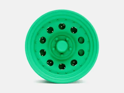 15x7 Gold Nugget Wheel and Brake 3D print model