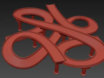 Four Way Bridge Free 3D model