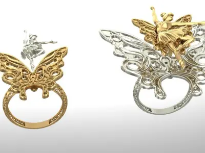 ballerian fairy 3D print model