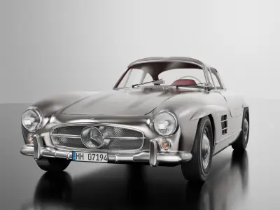 Mercedes-Benz 300 SL - Gullwing 3D model