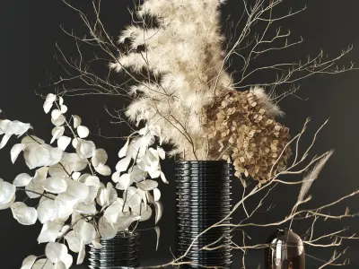 Dry bouquet 3D model