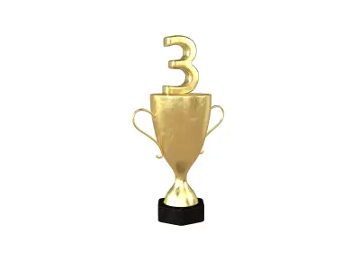Trophy v6 001 Low-poly 3D model