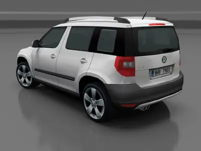 Skoda Yeti Low-poly 3D model
