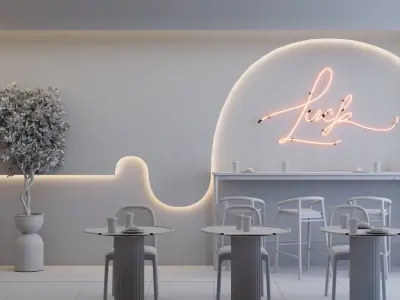 Small cafe 3D model