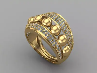 Women Ring 3DM Womens Ring 3d models 3D print model 3D print model 69