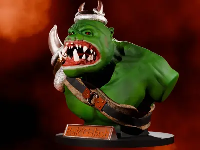 Ork bust PRINTABLE 3D modell 3D model