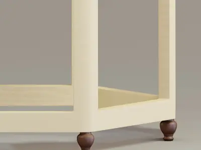 Moroccan end table 3D model