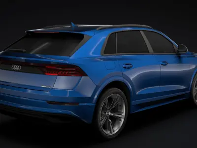 Audi Q8 55 TFSI quattro 2020 3D model