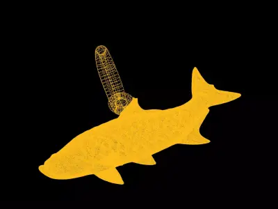 Fish pendant charms - one inch pendant 3D print model